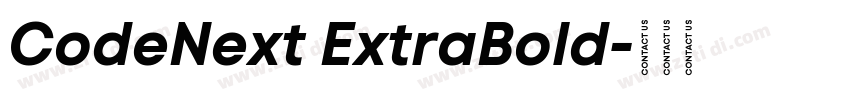 CodeNext ExtraBold字体转换